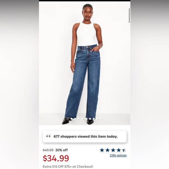 Old Navy Denim - Old Navy Dark Blue Women's Flare Jeans